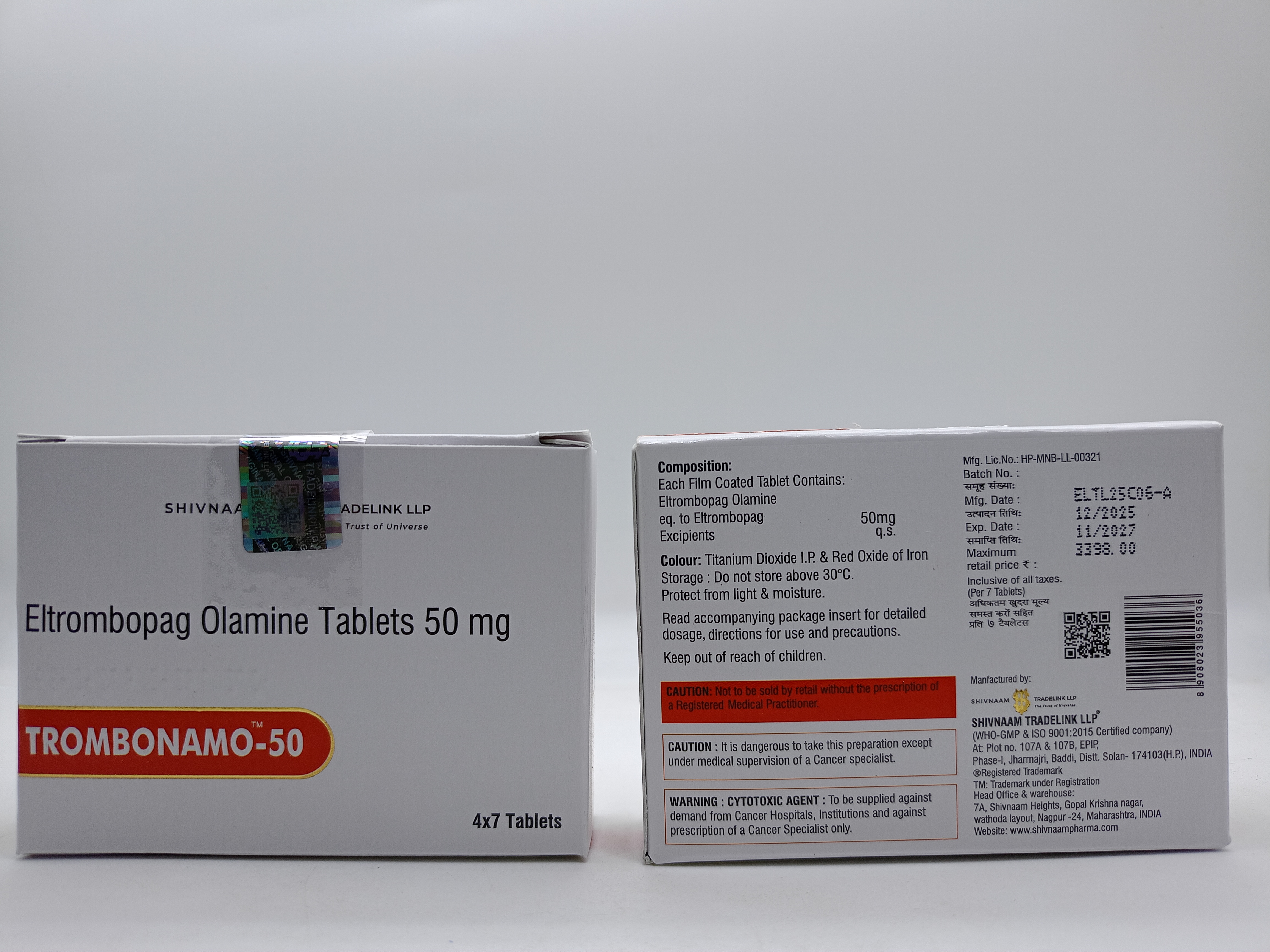 TROMBONAMO 50 MG
