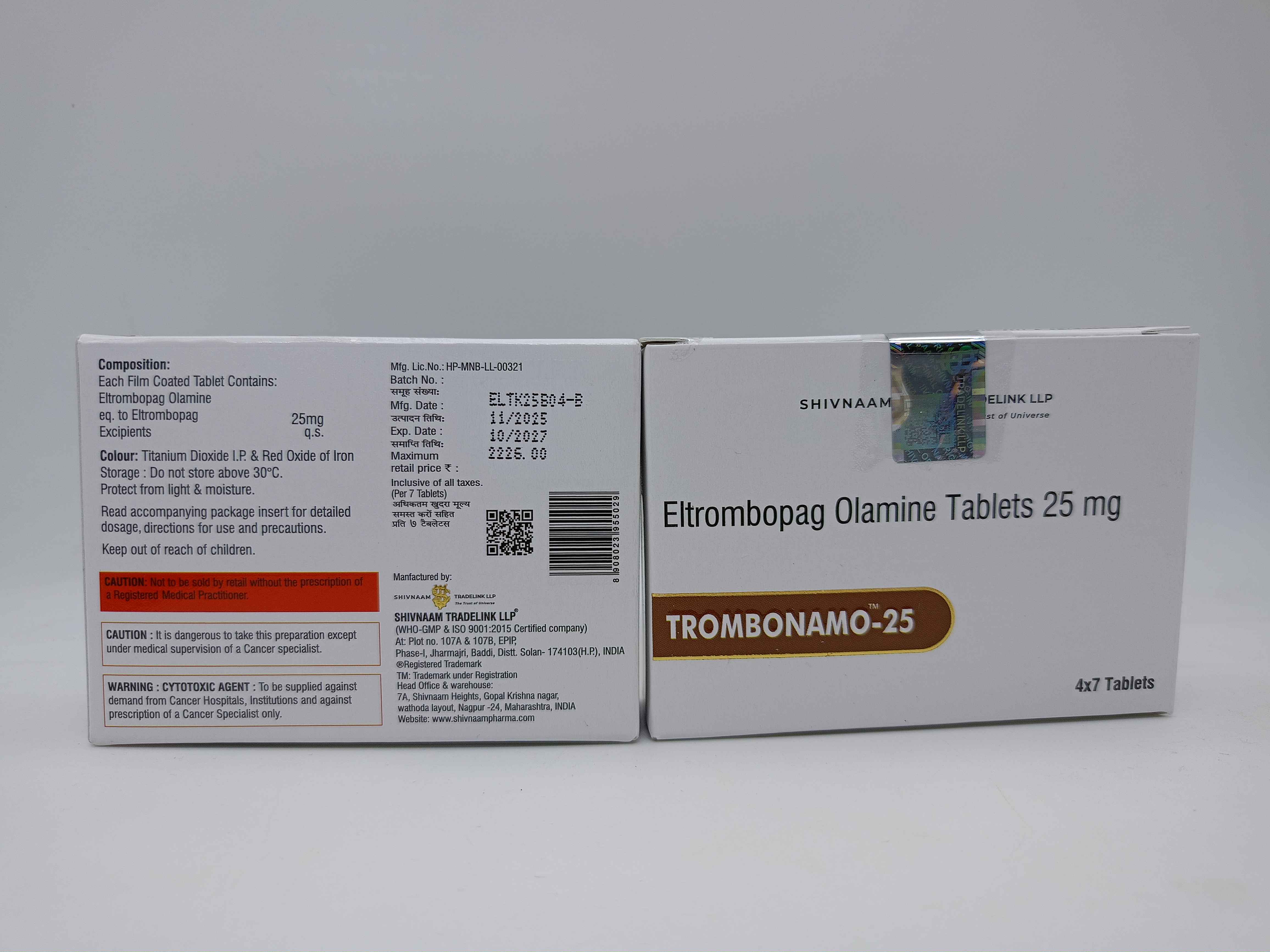 TROMBONAMO 25 MG