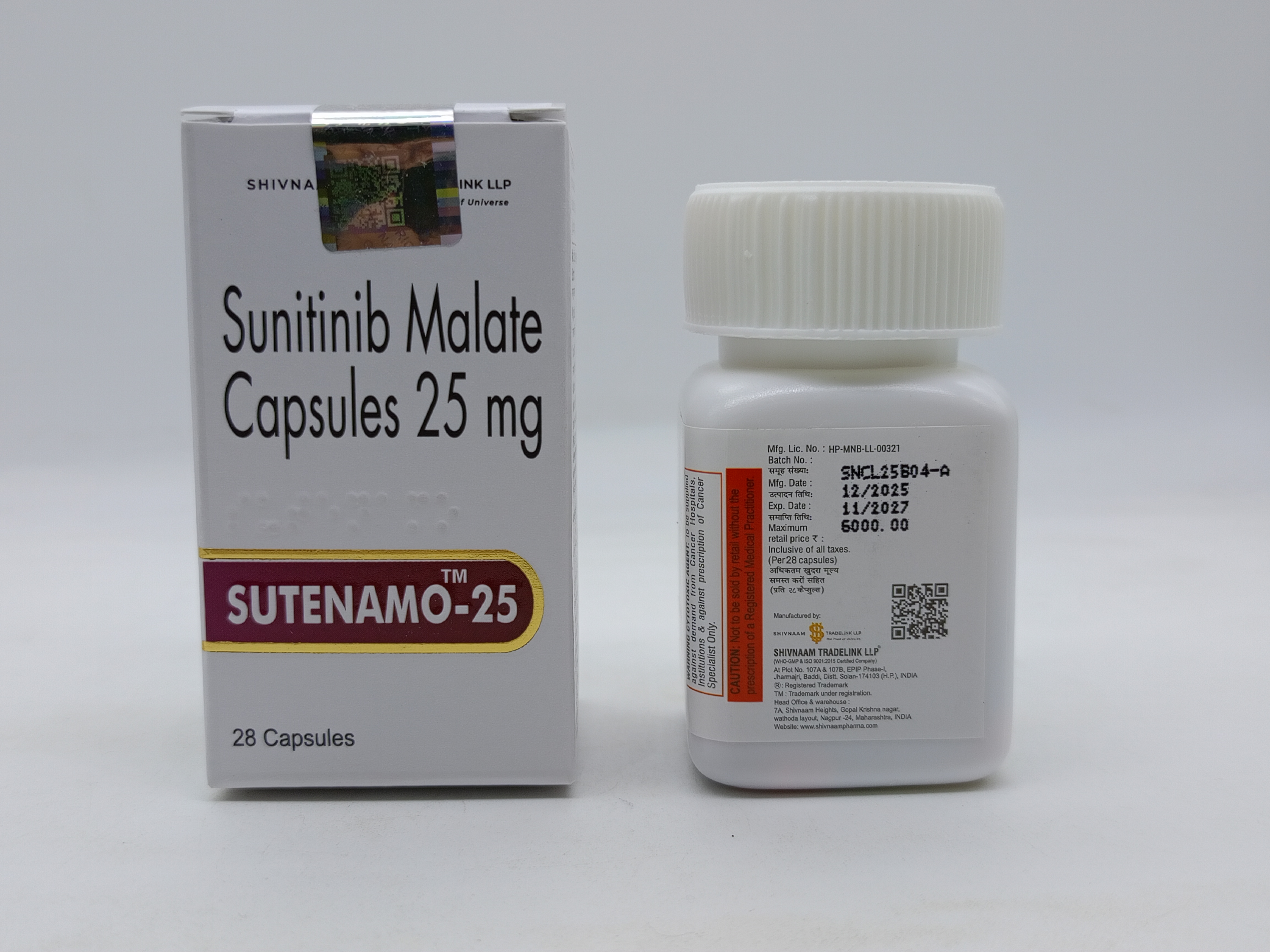 SUTENAMO 25 MG